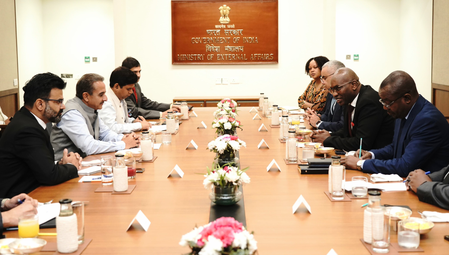 भारत-अफ्रीका फोरम शिखर सम्मेलन की तैयारियां तेज, विदेश राज्य मंत्री कीर्ति वर्धन सिंह ने एयू प्रतिनिधिमंडल से की बैठक