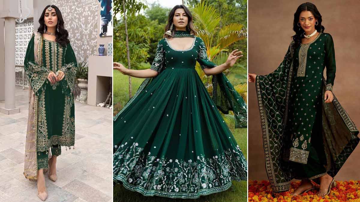 हरे रंग के ये सलवार-सूट सावन के मौके के लिए हैं बेस्ट, देखें डिजाइंस