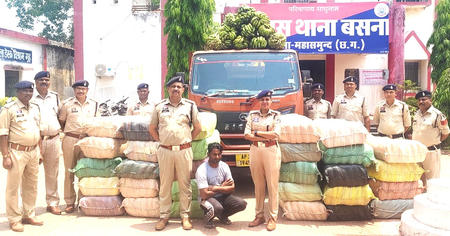छत्तीसगढ़: गांजा तस्करी नेटवर्क का पर्दाफाश, 912 किलो गांजे के साथ तस्कर गिरफ्तार