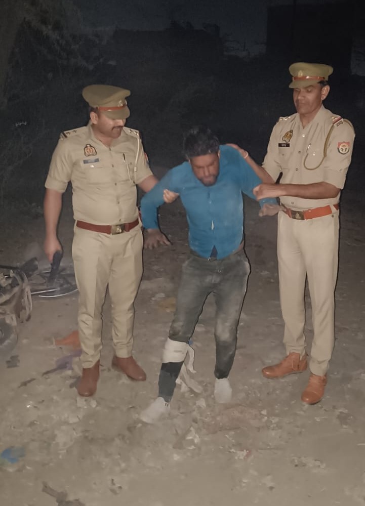मुठभेड़ में दिल्ली के बदमाश को लगी गोली, घायल हालत में भर्ती