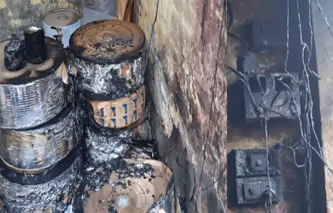 सोनीपत में दोना-प्लेट फैक्ट्री में आग, लाखों का नुकसान; समय रहते टला बड़ा हादसा