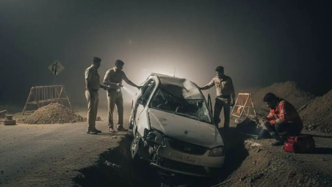 भारत माला सड़क पर भीषण हादसा, एनएसयूआई के पूर्व राष्ट्रीय संयोजक सहित दो की मौत