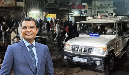 शहर में पहली बार हुई, पुलिस बल के साथ देर रात मंडी मदार टेकरी सहित मुस्लिम बाहुल्य क्षेत्र में अतिक्रमण की कार्यवाही