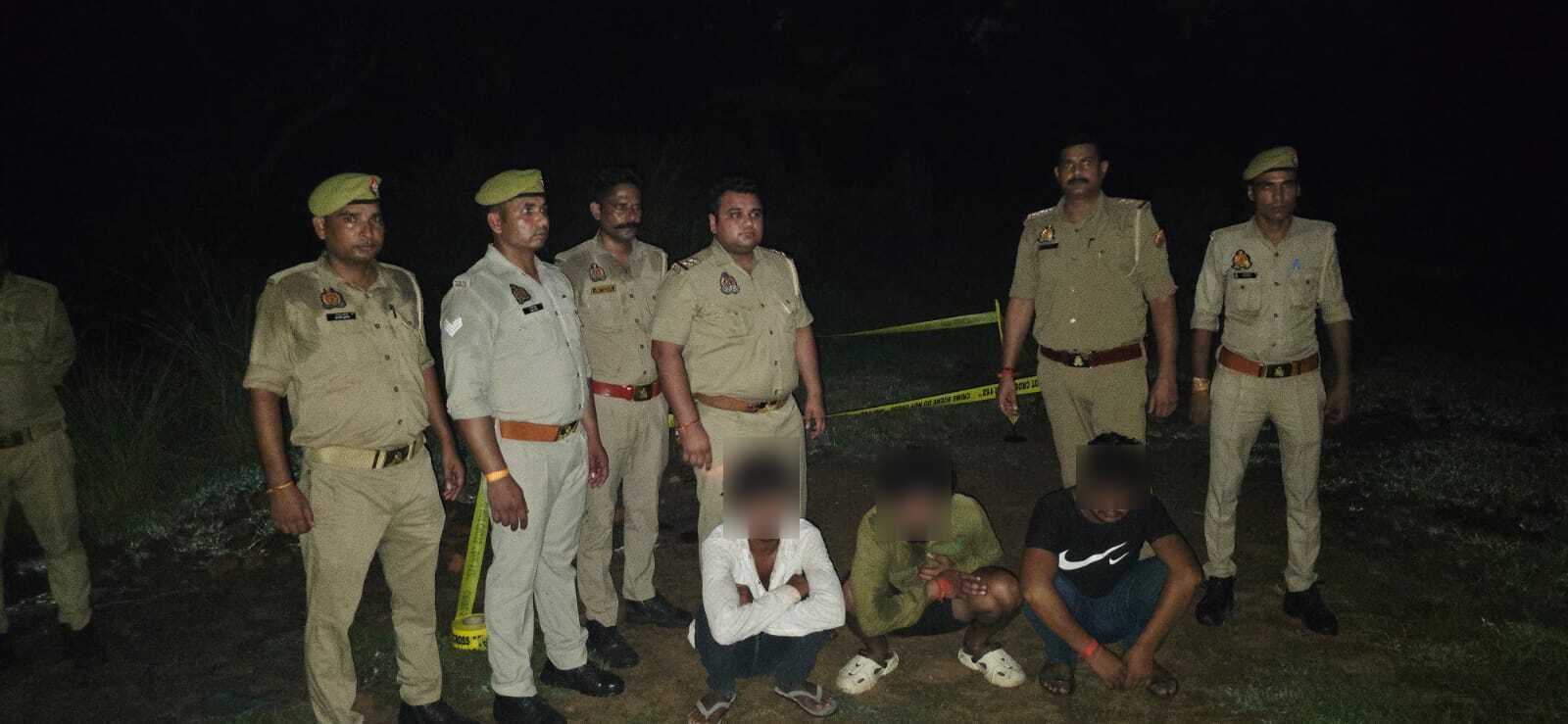फिरोजाबाद: मुठभेड़ में चार बदमाश गिरफ्तार, एक को गोली लगी