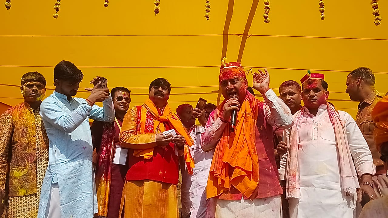 गांधी मैदान में रंगों का सियासी संगम, एनडीए का भव्य होली मिलन समारोह संपन्न