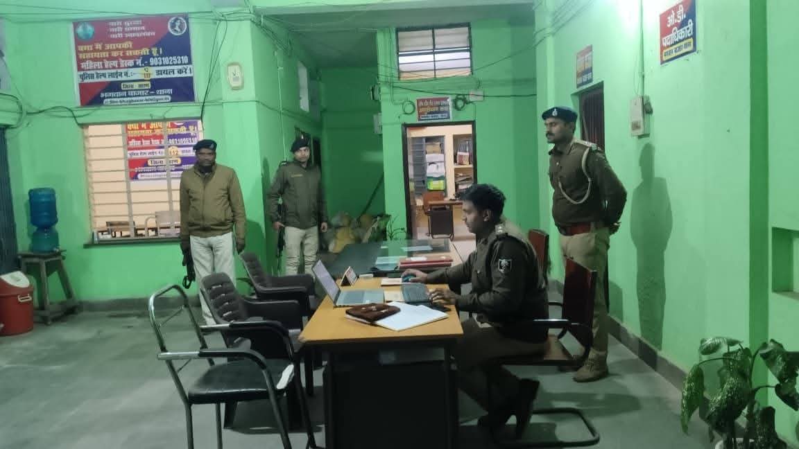नगर, भगवान बाजार और कोपा थाने का एसएसपी ने किया औचक निरीक्षण