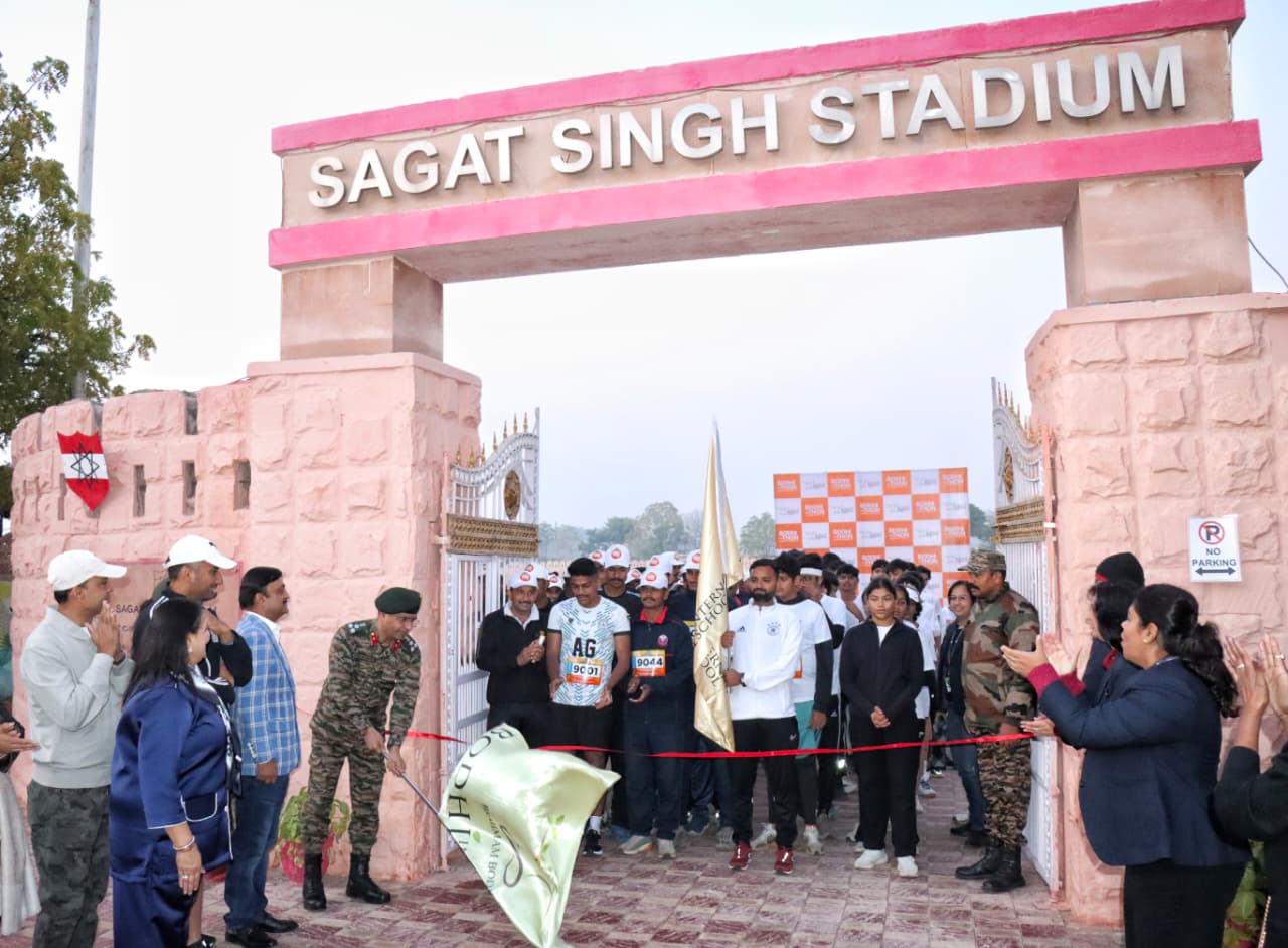 ‘ऑपरेशन सिंदूर’ की सफलता और राष्ट्रीय एकता के सम्मान में जोधपुर सैन्य स्टेशन में एकता दौड़