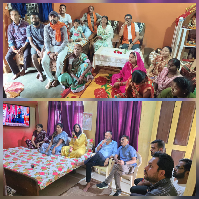 मन की बात का 125वां संस्करण बलीराम कश्यप व प्रतापदेव वार्ड सहित अन्य वार्डाें में सुना गया