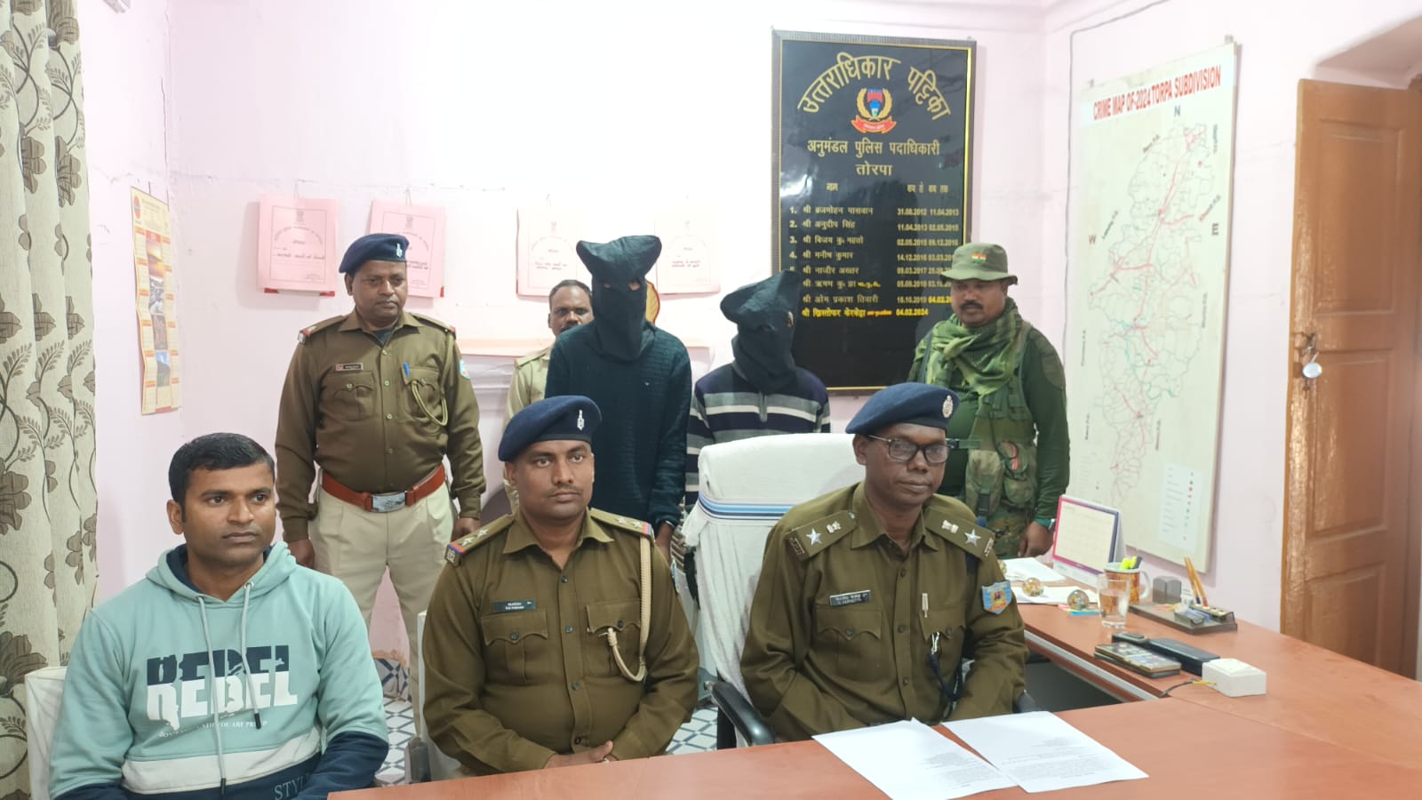 मोटरसाइकिल चोरी का खुलासा, दो गिरफ्तार
