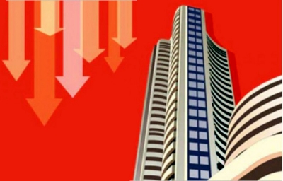 वैश्विक तनाव से बाजार लुढ़का, सेंसेक्स 400 अंक से ज्यादा टूटा